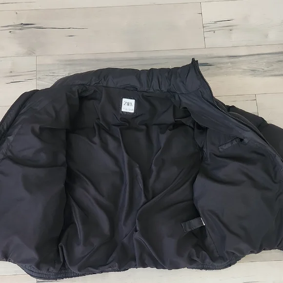 Zara Black Quilted Jacket - Picture 6 of 10
